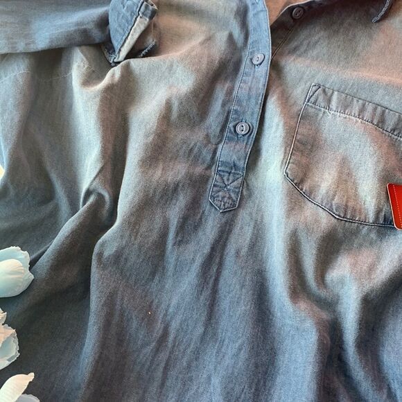 FADED GLORY DEMIN SHIRT SIZE MEDIUM - Picture 6 of 10